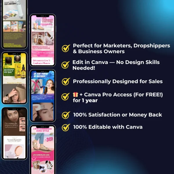 20 Landing Page Templates + Canva Pro Access (FREE for 1 Year)