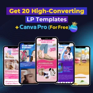 20 Landing Page Templates + Canva Pro Access (FREE for 1 Year)